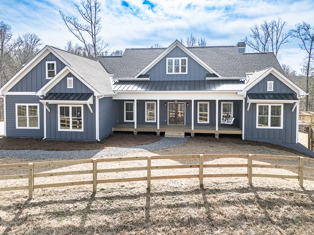 The Custom Craftsman &mdash; aerial exterior view in Ball Ground, GA