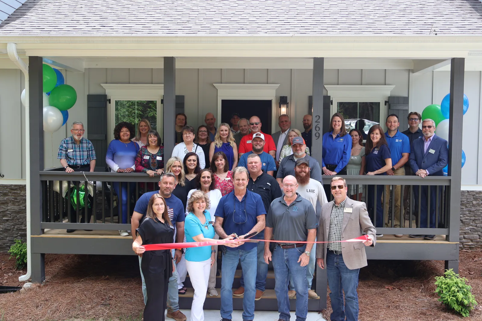 The Etowah &mdash; TIH Homes ribbon-cutting ceremony at the model home in Lake Arrowhead, Waleska, GA