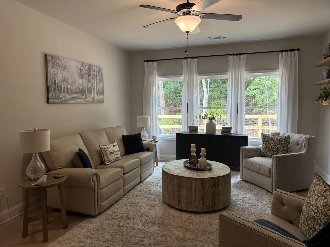 The Juniper, Lake Craftsman in Lake Arrowhead, Waleska, GA, living room