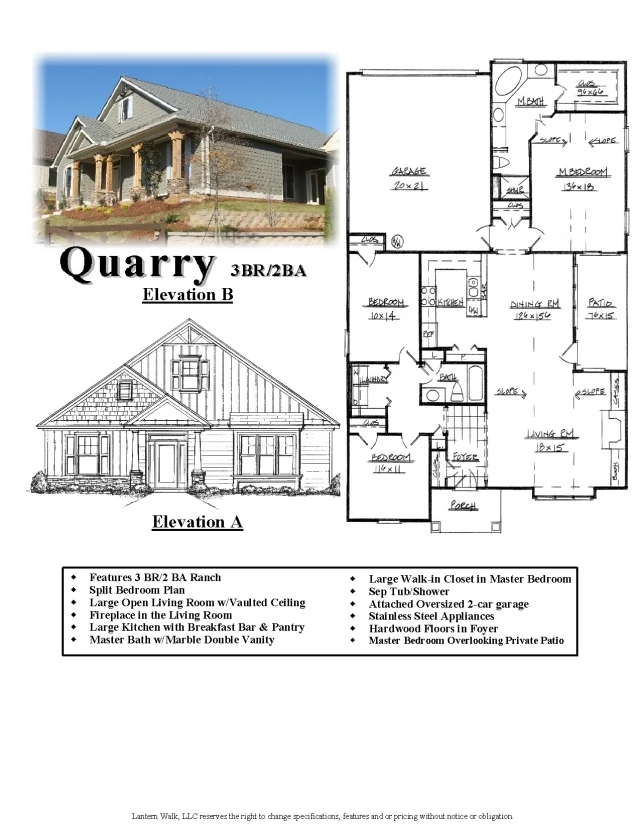 The Quarry original plan sheet
