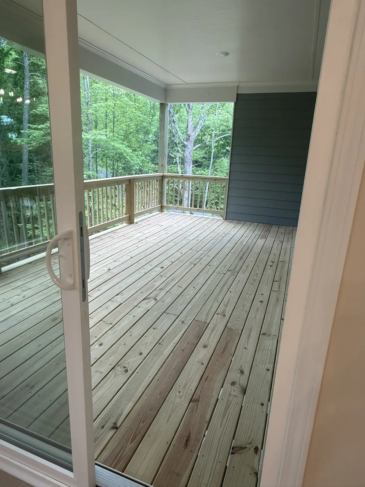 100 Diane Court &mdash; back deck overlooking the woods