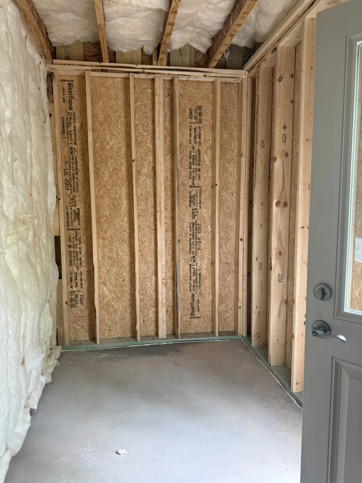 100 Diane Court &mdash; exterior-entrance utility closet for lawnmower and garden equipment storage (no interior access)