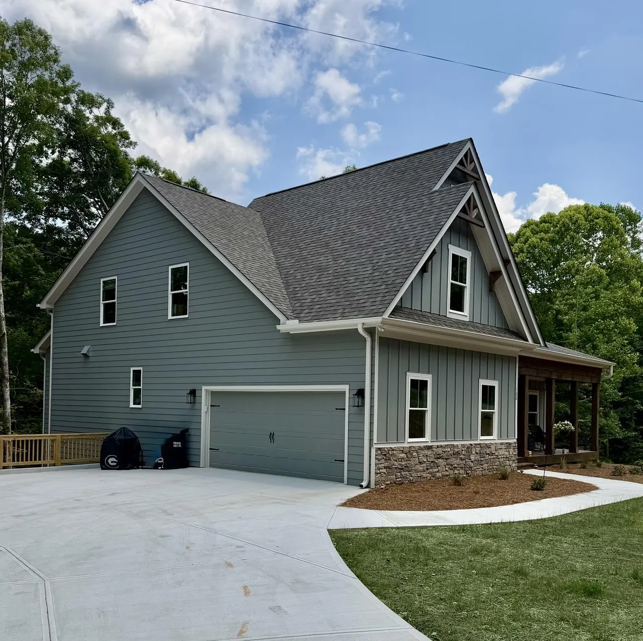 100 Diane Court &mdash; front elevation, Lake Arrowhead, Waleska, GA