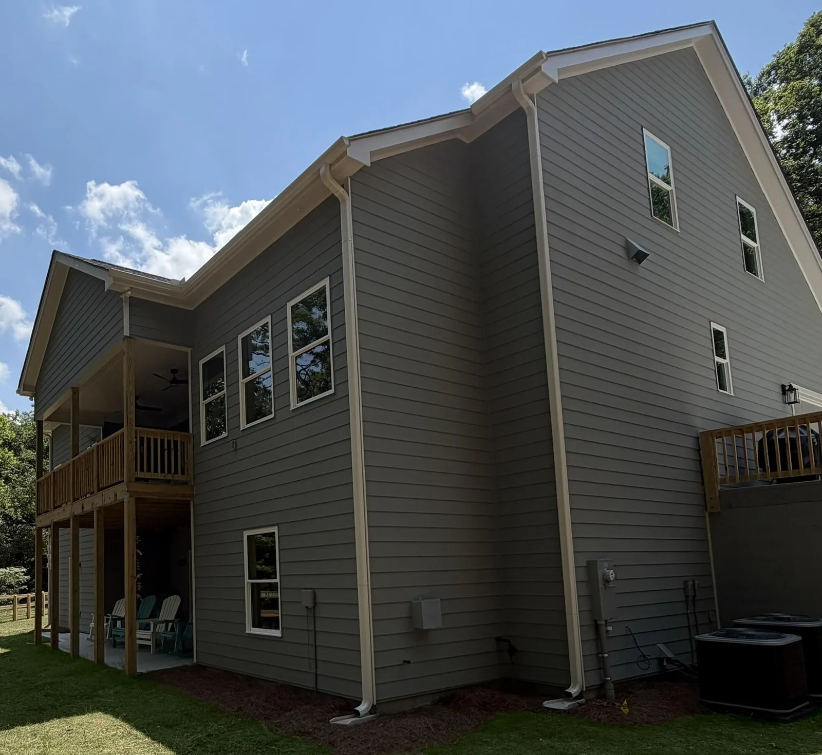 100 Diane Court &mdash; rear and side exterior, Lake Arrowhead, Waleska, GA